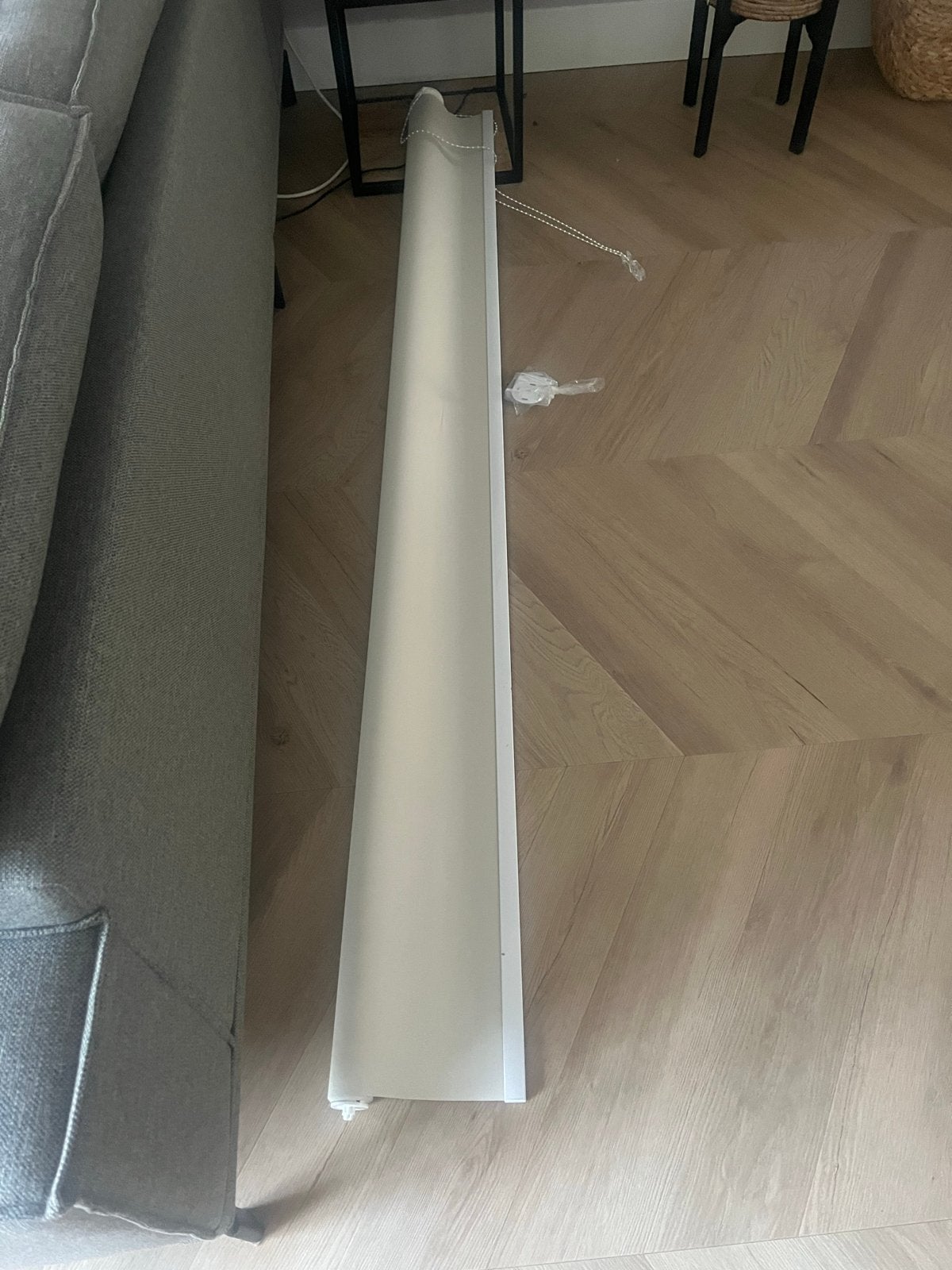 Verduisterend Rolgordijn - Crème/Beige, Ophalen, Gebruikt, Lichtdoorlatend, Rolgordijn