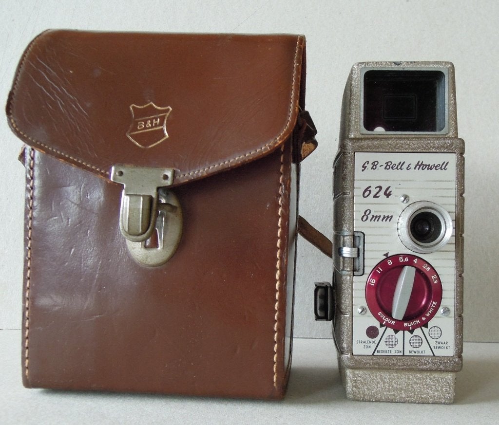 Oude 8 mm mechanische film camera Bell & Howell 624, Audio, Tv en Foto, Ophalen of Verzenden, 8mm, Overige typen