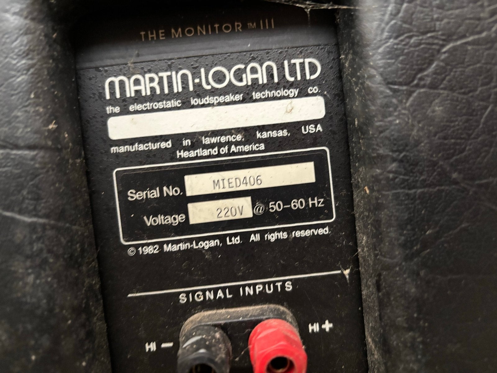 Martin-Logan The Monitor III Elektrostatische Luidsprekers, Vloerstaande luidspreker, Gebruikt, Ophalen, 150 watt of meer