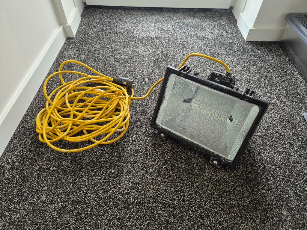 Philips QVF 416 watt Bouwlamp, Ophalen, Gebruikt, 200 tot 500 watt, Lamp met armatuur