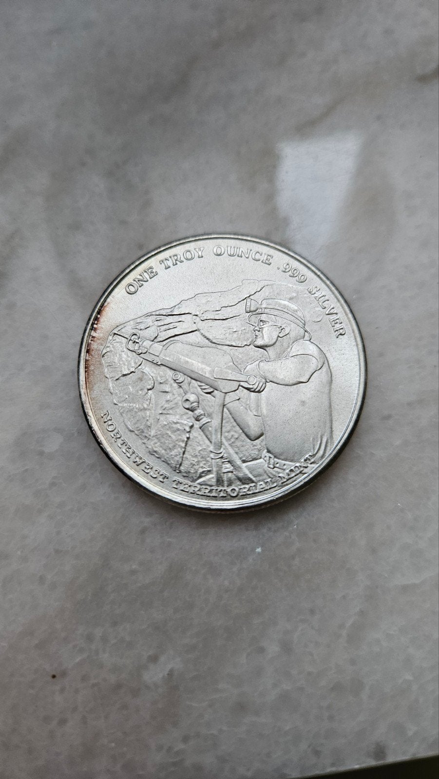 1 ounce pan american silver corp, Ophalen of Verzenden, Zilver