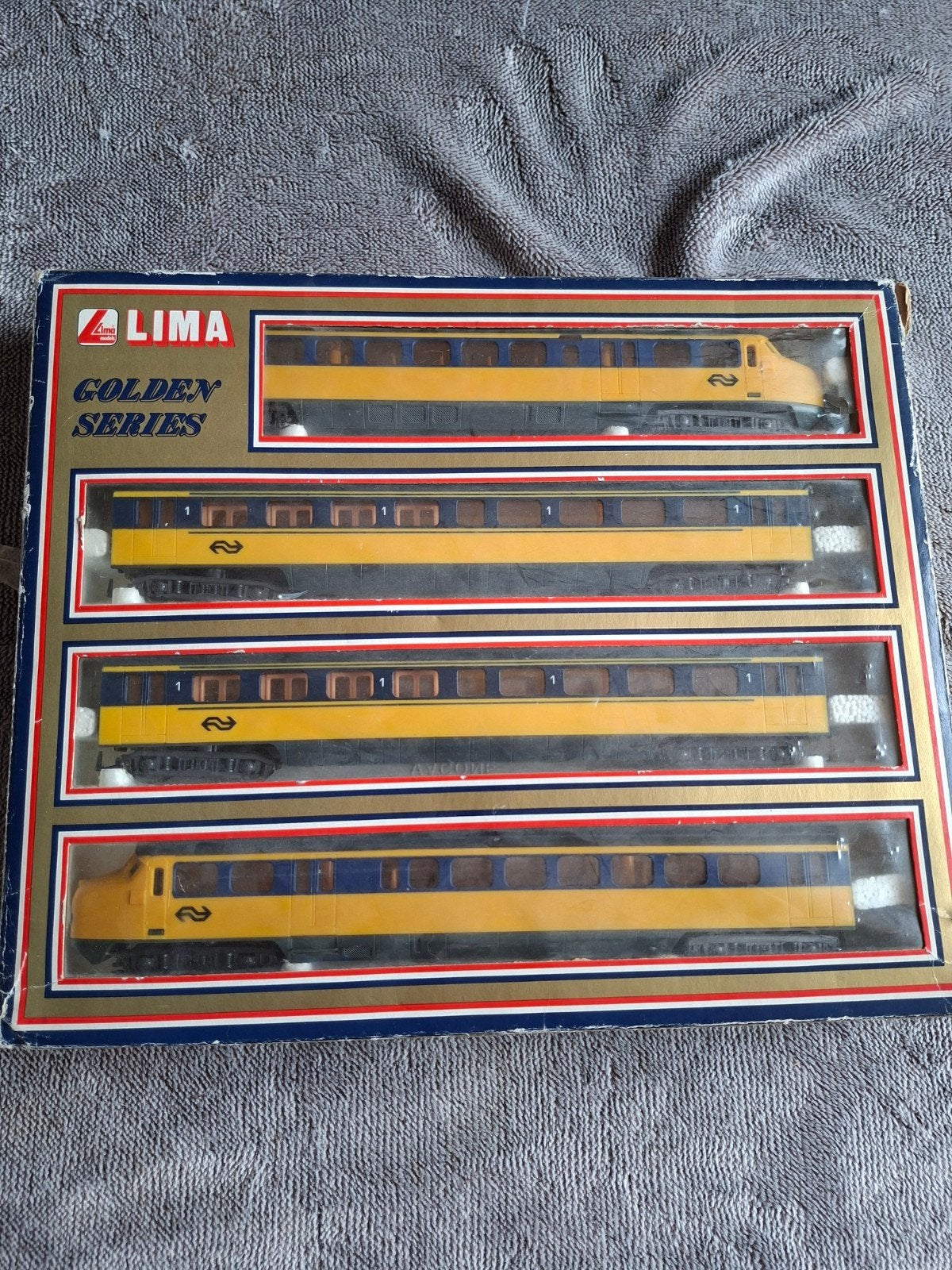 Lima mat 54 NS hondekop trein Blauwe band, Hobby en Vrije tijd, Modeltreinen | H0, Ophalen, Treinset, Gelijkstroom, Lima