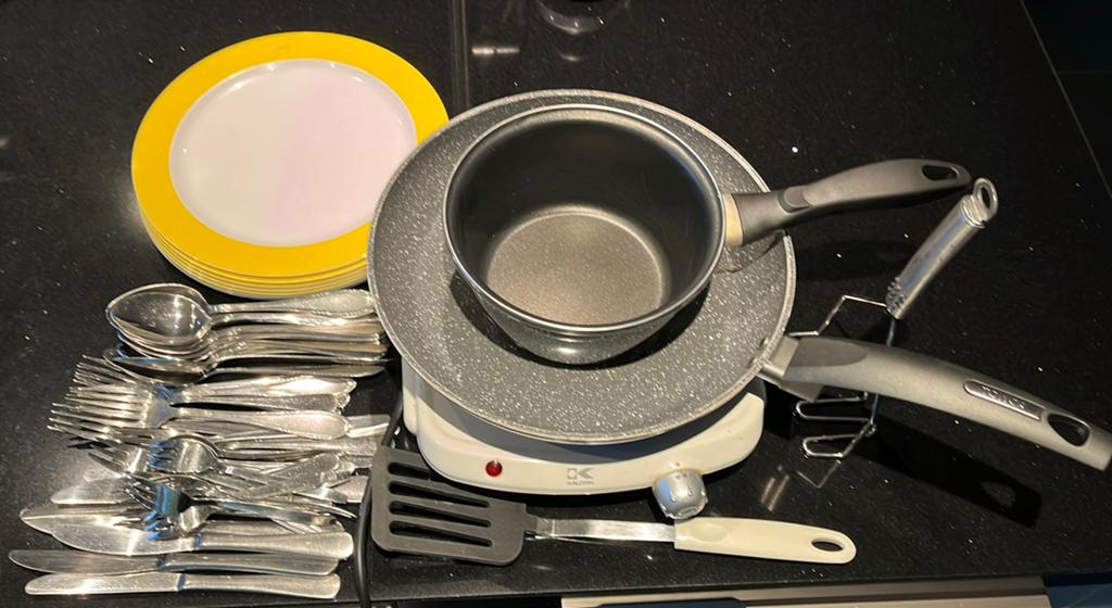 Elektrische kookplaat met accessoires, Ophalen, Gebruikt, 3 kookzones of minder, Vrijstaand