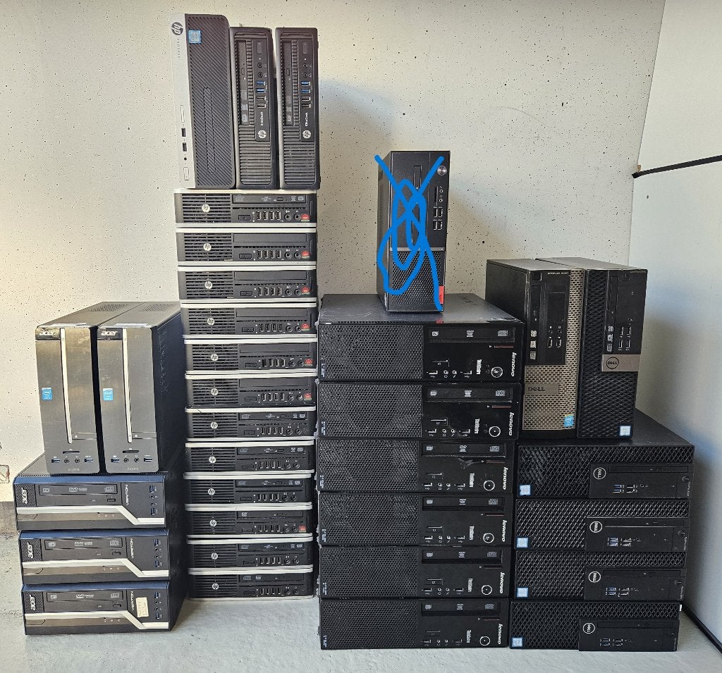 Uitverkoopprijs! - Mix Partij Computers voor een Super Prijs, Computers en Software, Desktop Pc's, Ophalen, Dell, HP, ACER, HDD