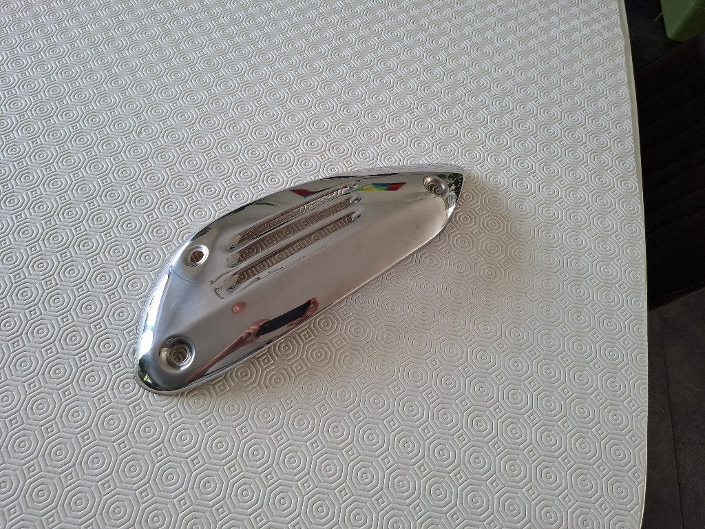 Vespa GTS 300 hitteschild chrome uitlaat, Ophalen, Nieuw