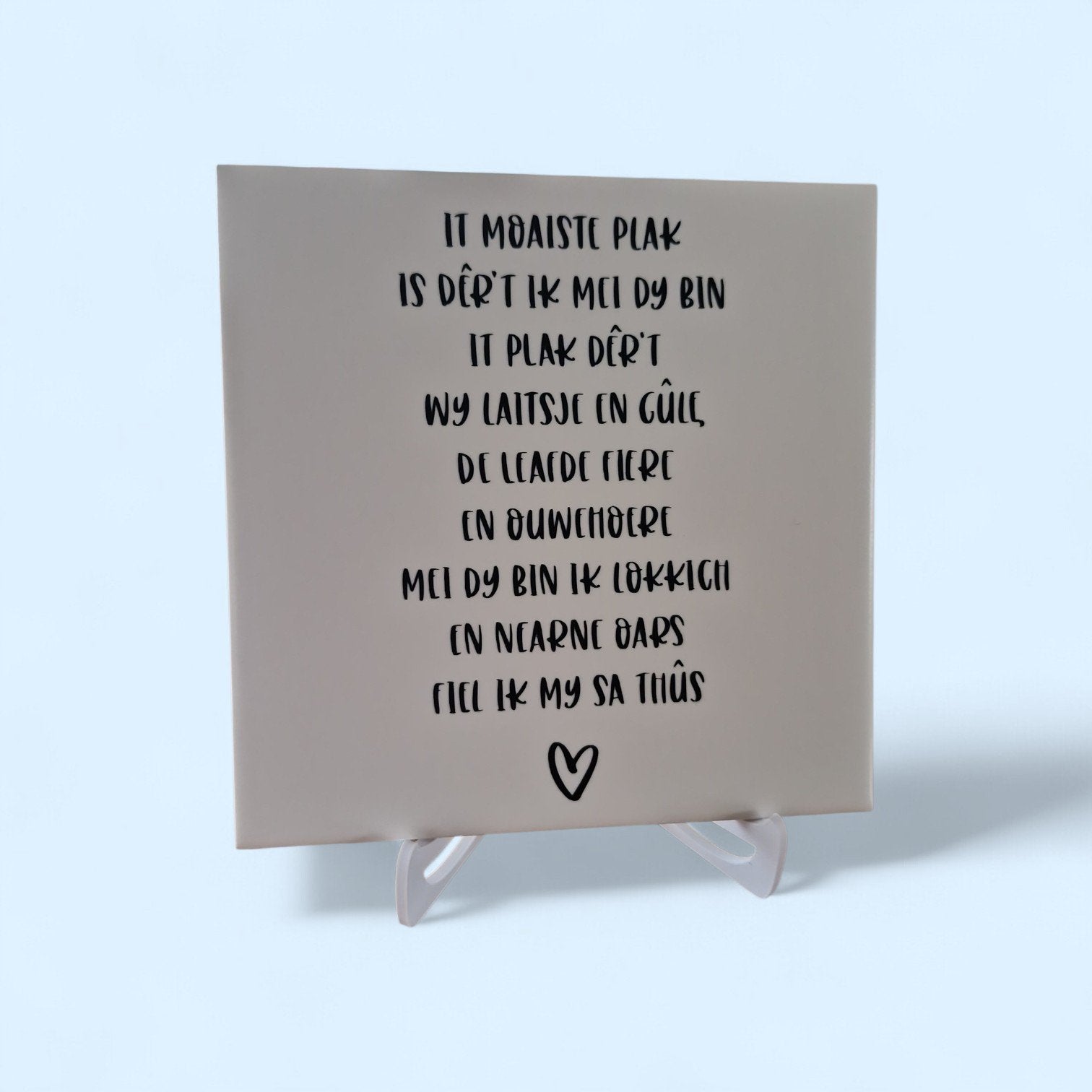 Tegeltjes met tekst naar keuze - gepersonaliseerd cadeau, Huis en Inrichting, Woonaccessoires | Overige, Nieuw, Steen/keramiek