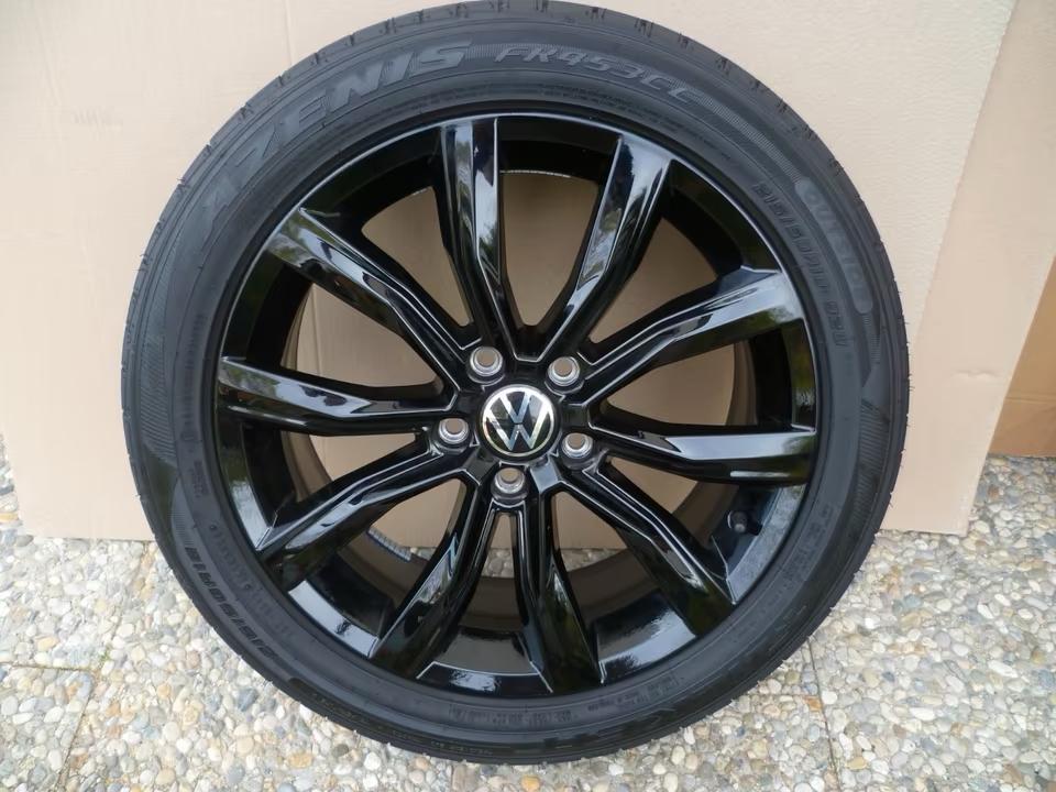 Volkwagen T roc zwarte Grange hill velgen 18 inch, Auto-onderdelen, Banden en Velgen, 18 inch, Gebruikt, Banden en Velgen, Ophalen of Verzenden