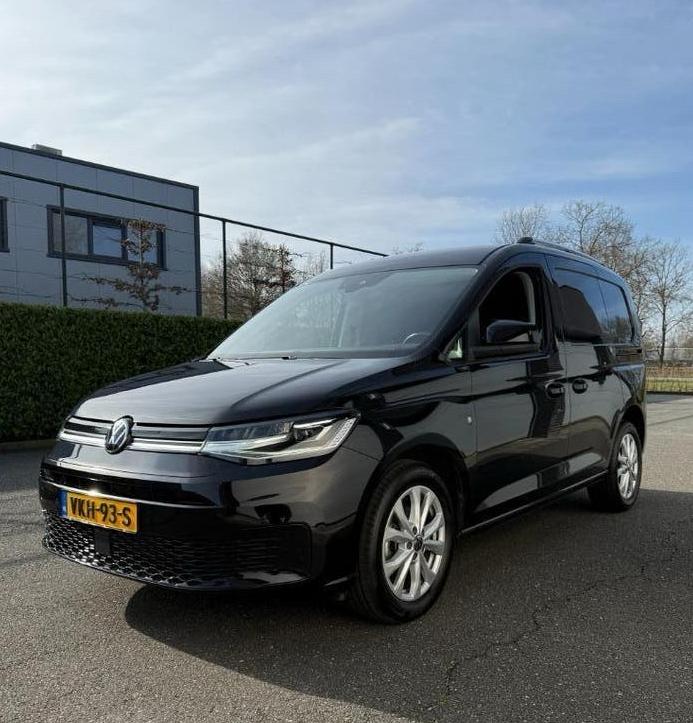 VW Caddy | Marge! | 2.0 TDI | L+R schuif | 2021 Zwart, Voorwielaandrijving, Stof, 4 cilinders, Volkswagen