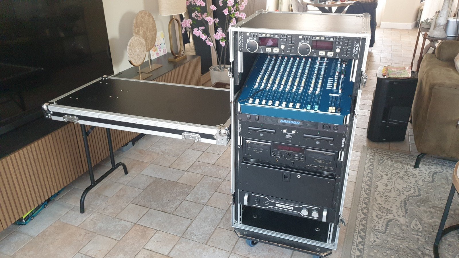 Tapeshow flightcase  met extra tafel, Ophalen, Gebruikt, Overige instrumenten, Flightcase