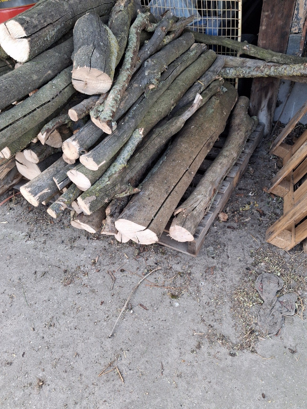 Openhaardhout stammen  ,kachelhout,stookhout, Tuin en Terras, Minder dan 3 m³, Ophalen of Verzenden