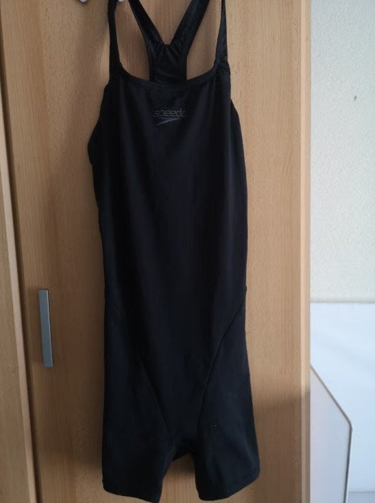 Zwarte Speedo Legsuit maat 36 badpak., Zwart, Badpak, Zo goed als nieuw, Speedo