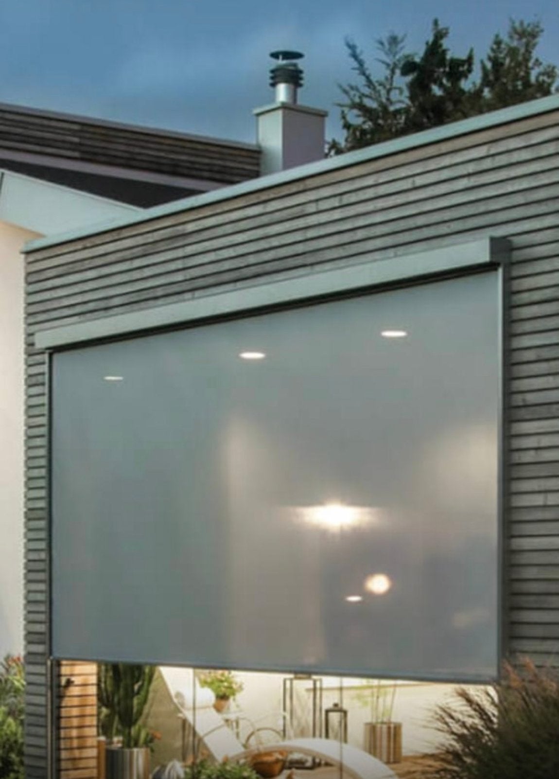 Screen (Roma), Tuin en Terras, Zonneschermen, 150 tot 300 cm, Ophalen of Verzenden, Zo goed als nieuw