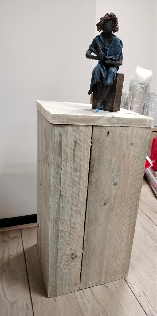 Sokkel, steigerhout, 30*30*60cm, Ophalen
