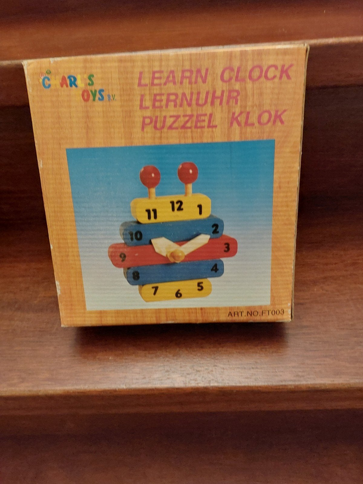 Houten Puzzel Klok - Leer Klokkijken, Ophalen of Verzenden, Nieuw, Overige typen