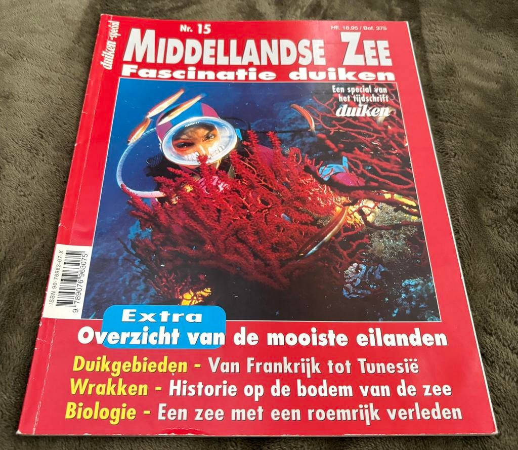 Fascinatie Duiken Special: Middellandse Zee boekje., Watersport en Boten, Duiken, Ophalen of Verzenden, Gebruikt