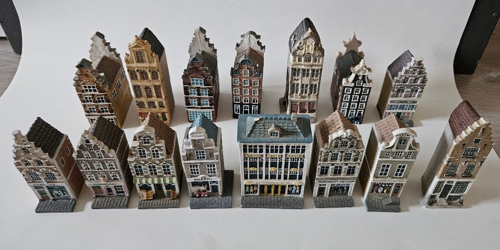 Verzameling stenen huisjes 15 stuks, Verzamelen, Ophalen of Verzenden