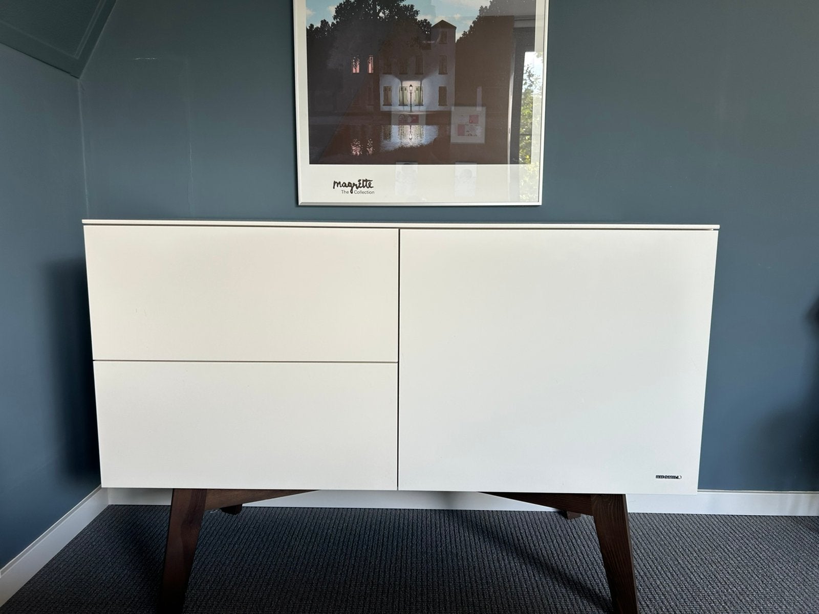 Kidsmill sixties commode wit met walnoot poot, Ophalen, 50 tot 70 cm, 100 cm of meer, Zo goed als nieuw