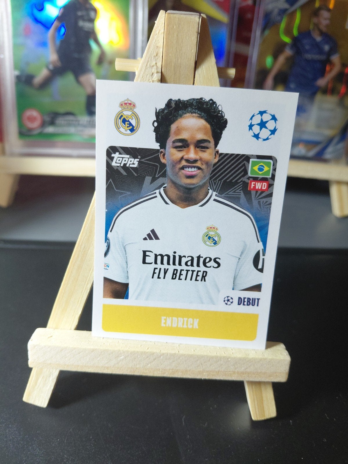 endrick (real madrid) topps 2024/25, Ophalen of Verzenden, Nieuw, Buitenlandse clubs, Poster, Plaatje of Sticker