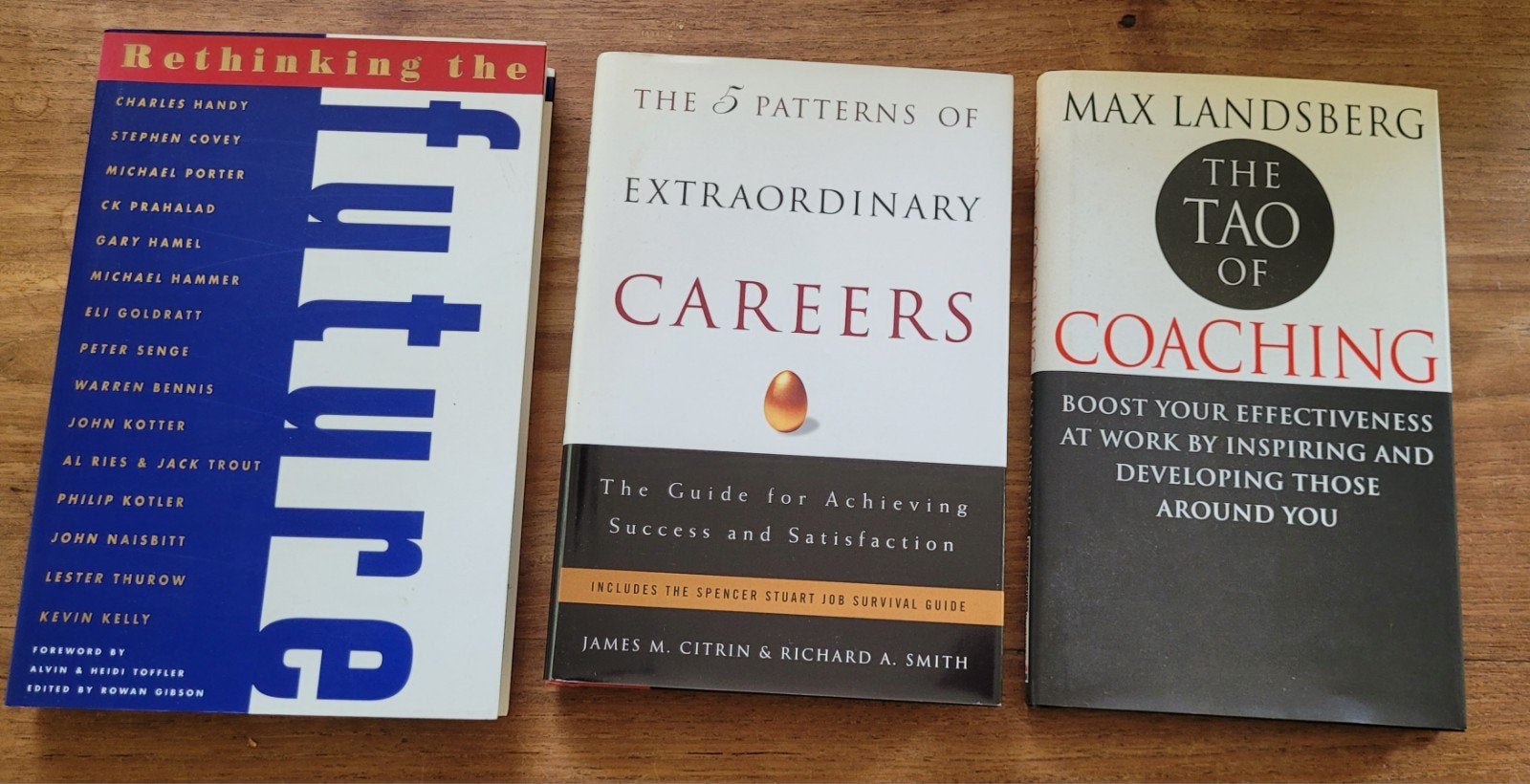 3 managementboeken: Tao of coaching, , Careers, Rethinking, Ophalen of Verzenden, Zo goed als nieuw, Diverse auteurs, Wereld overig