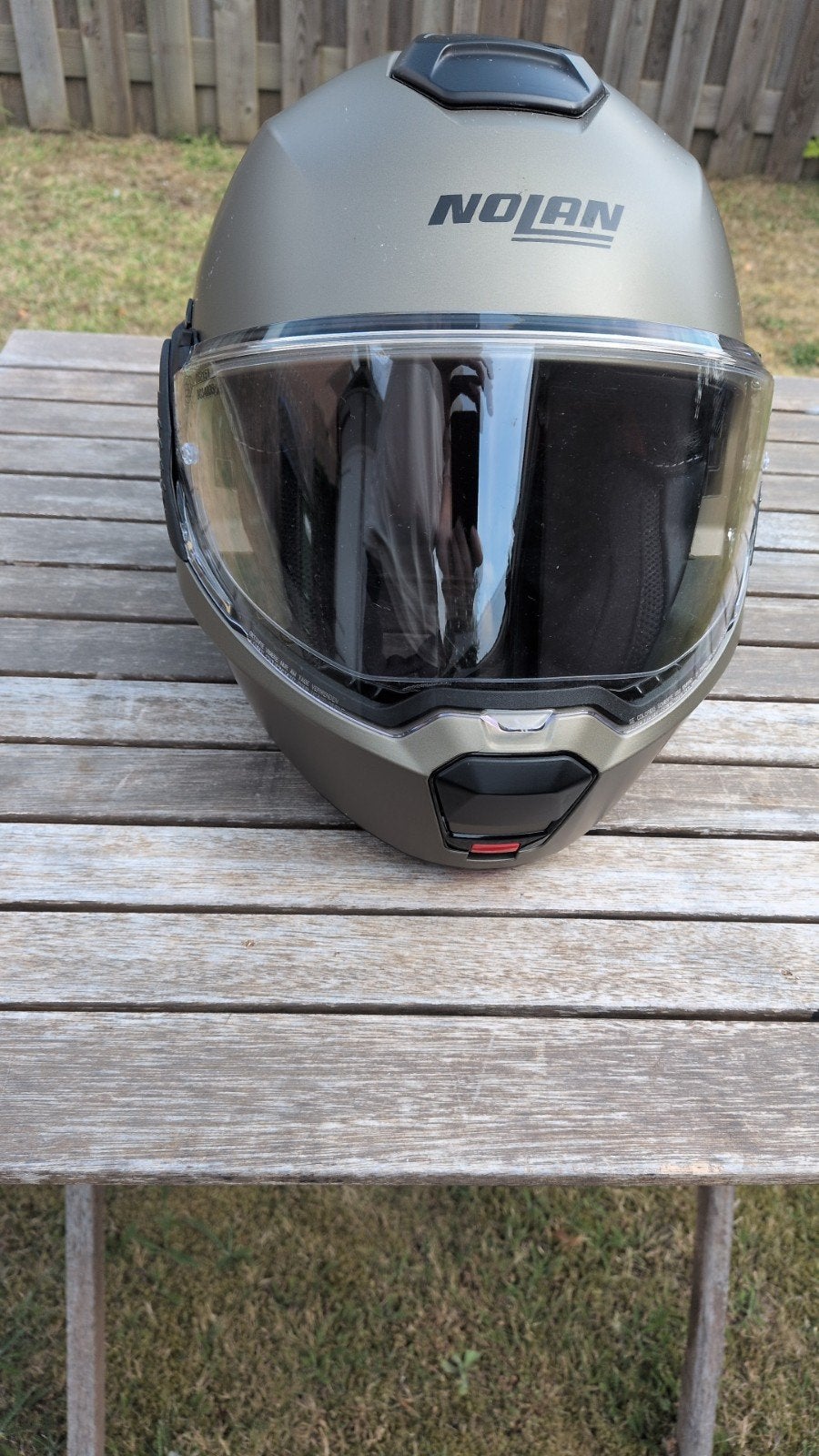 Nolan N120-1 Systeemhelm Mat Groen Maat S, Ophalen