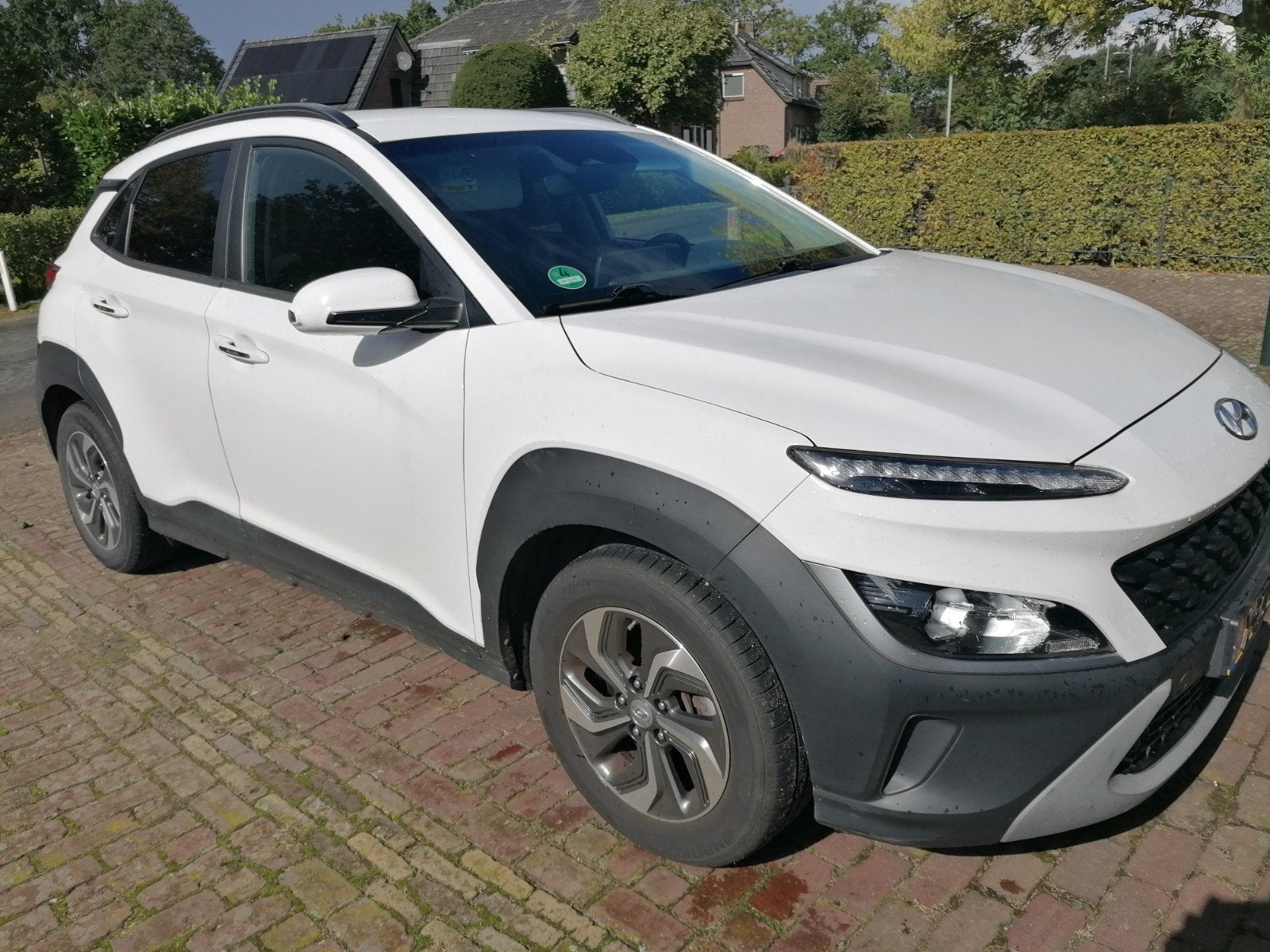 Hyundai Kona Hybrid 141 pk  2WD 2021 Wit, Stof, Wit, 75 €/maand, SUV of Terreinwagen