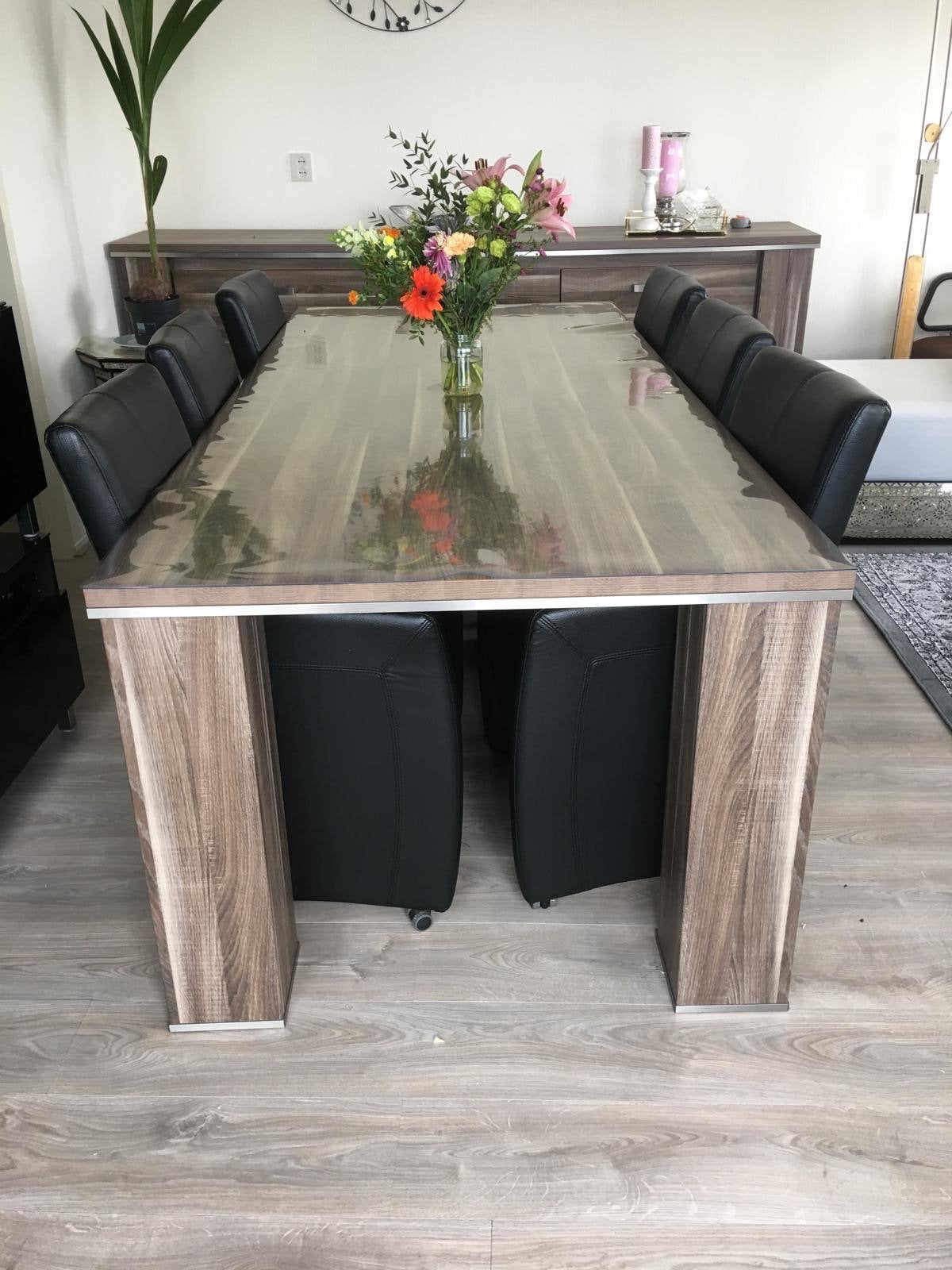Brutus eettafel 2,10 m x 1,00 m, Ophalen, Gebruikt, 200 cm of meer, 50 tot 100 cm