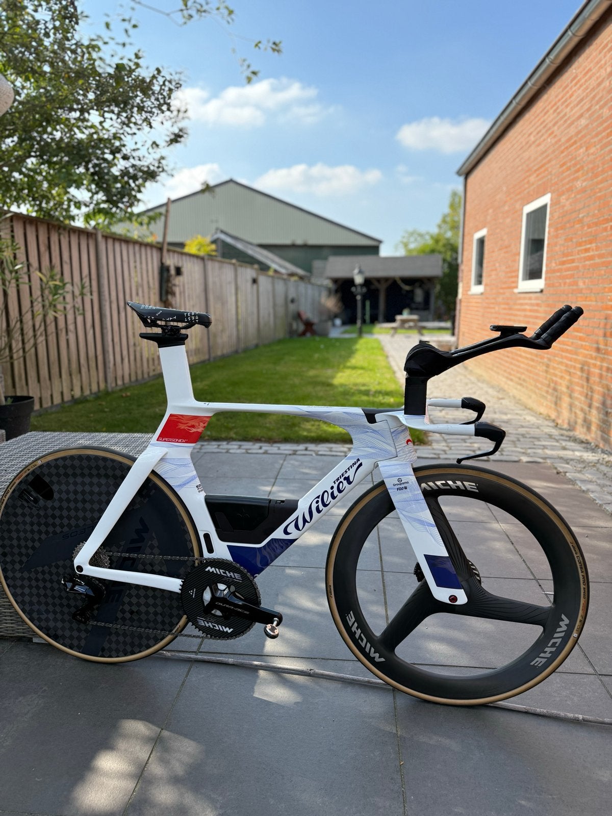 Wilier Supersonica tijdritfiets - dura ace - miche L, Fietsen en Brommers, Overige merken, 28 inch, Carbon, 10 tot 15 versnellingen