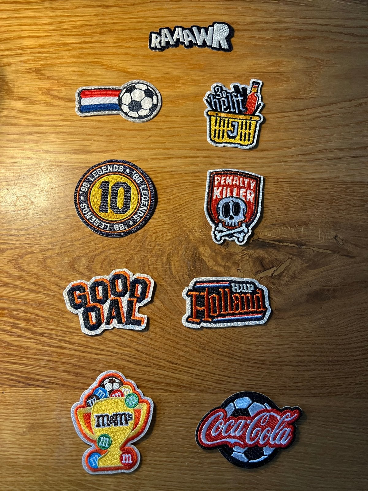 9 Jumbo Juich Jack Voetbal emblemen strijkpatches/Stickers -, Ophalen of Verzenden, Nieuw, Stickers en Plaatjes