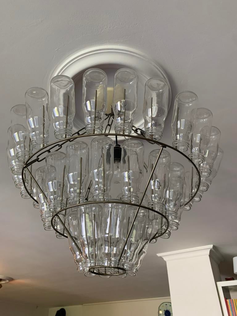 Hanglamp, Ophalen, Gebruikt, Glas