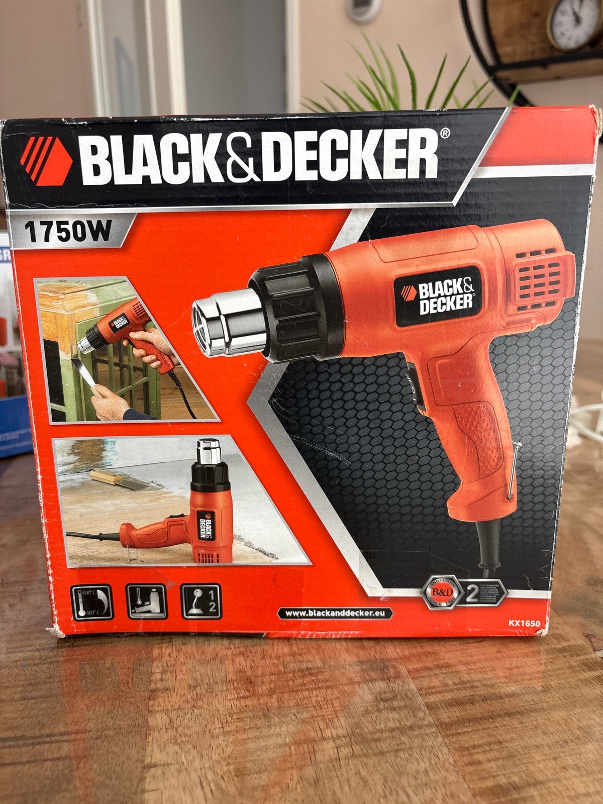 Black & Decker KX1650 heteluchtpistool 1750W, Ophalen of Verzenden, Gebruikt, Overige typen