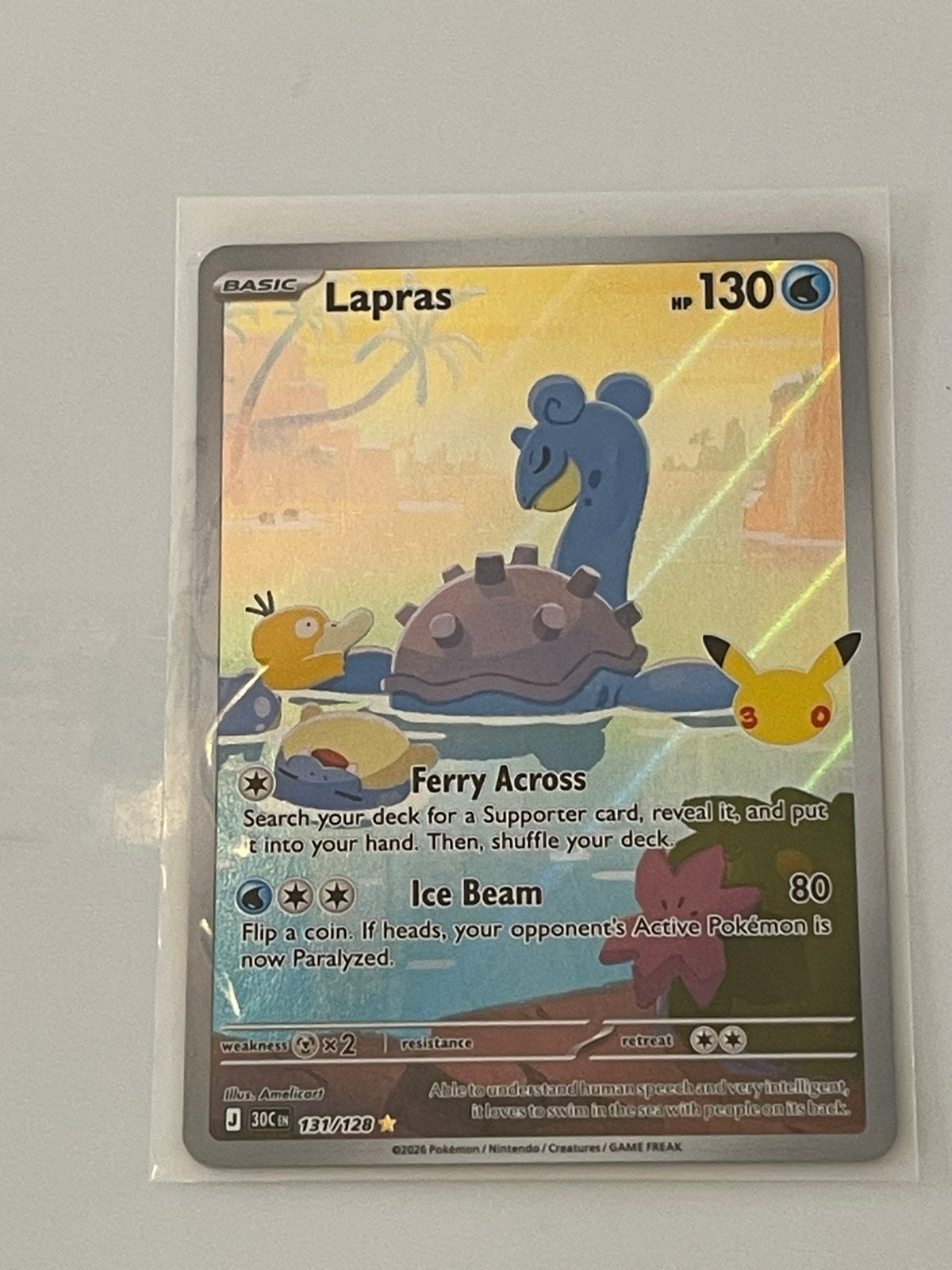 Lapras 131/128, Ophalen, Zo goed als nieuw