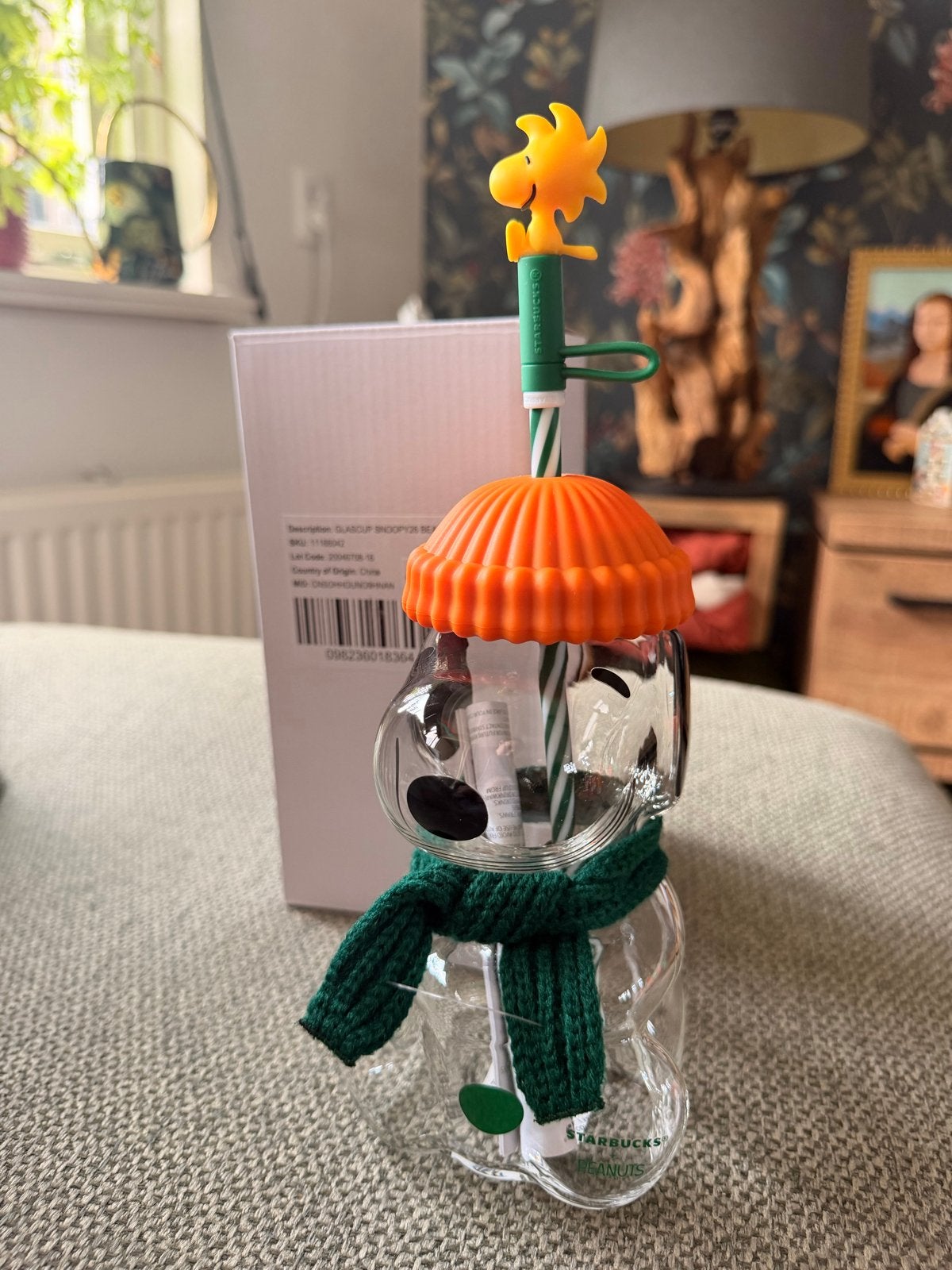 Starbucks x Peanuts Snoopy Bearista Glazen Beker, Ophalen of Verzenden, Nieuw, Meerkleurig, Glas