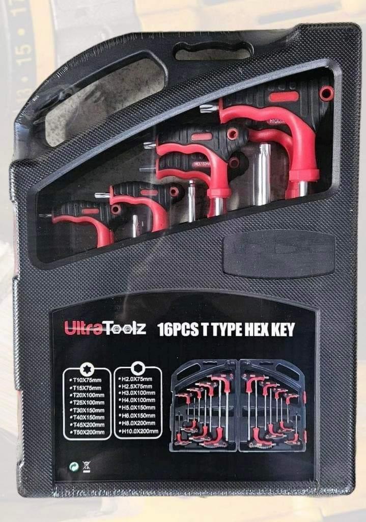 T Handle Inbus & Torx Set 16-delig Professioneel, Info@purbesa.nl, Nieuw, Ophalen of Verzenden, Purbesa