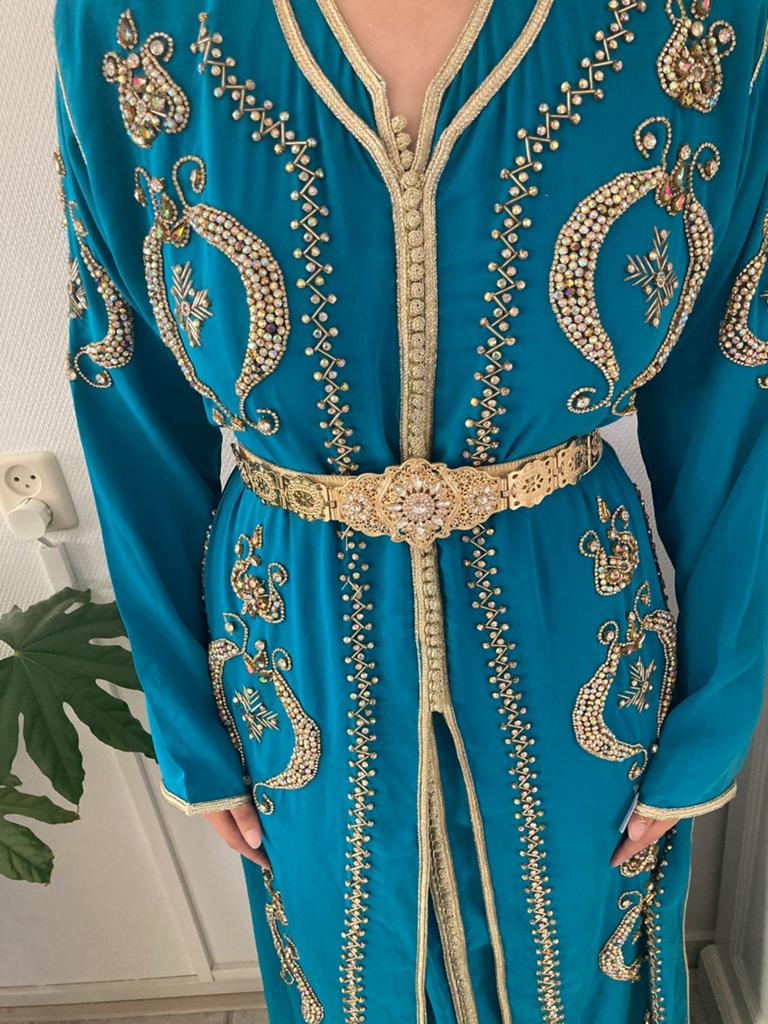 Tekchieta takchieta lebsa marokaanse jurk, Ophalen of Verzenden, Zo goed als nieuw, Maat 46/48 (XL) of groter, Overige typen
