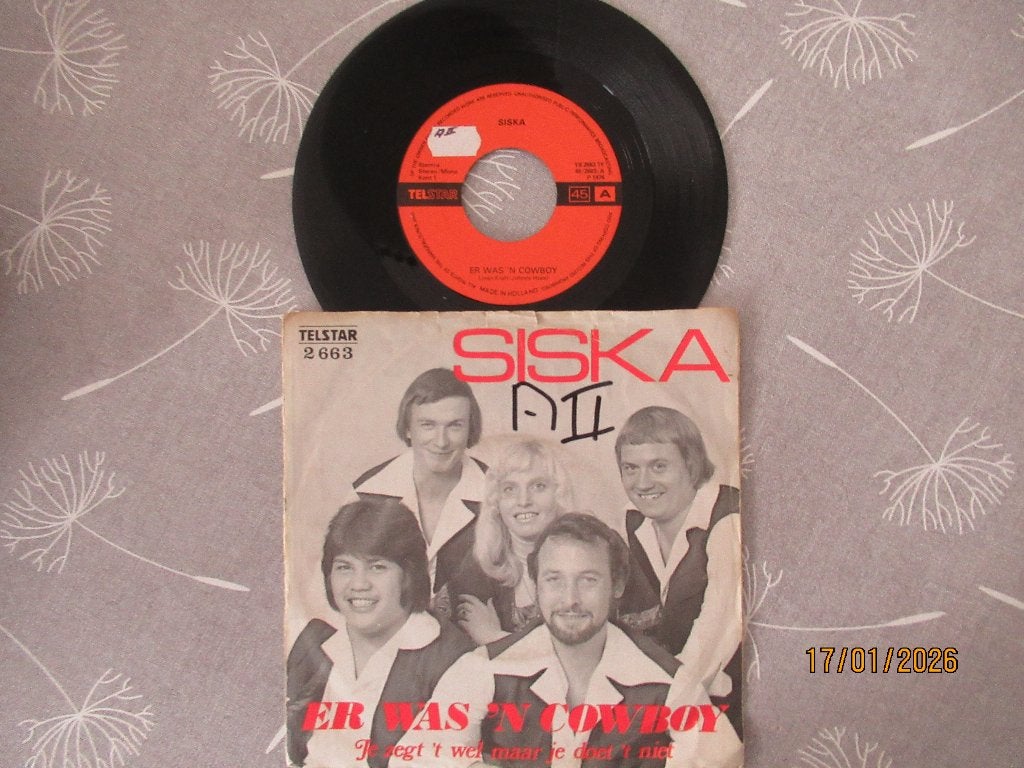 Siska            Er was een Cowboy, Gebruikt, Originele persing, 7 inch, Ophalen of Verzenden