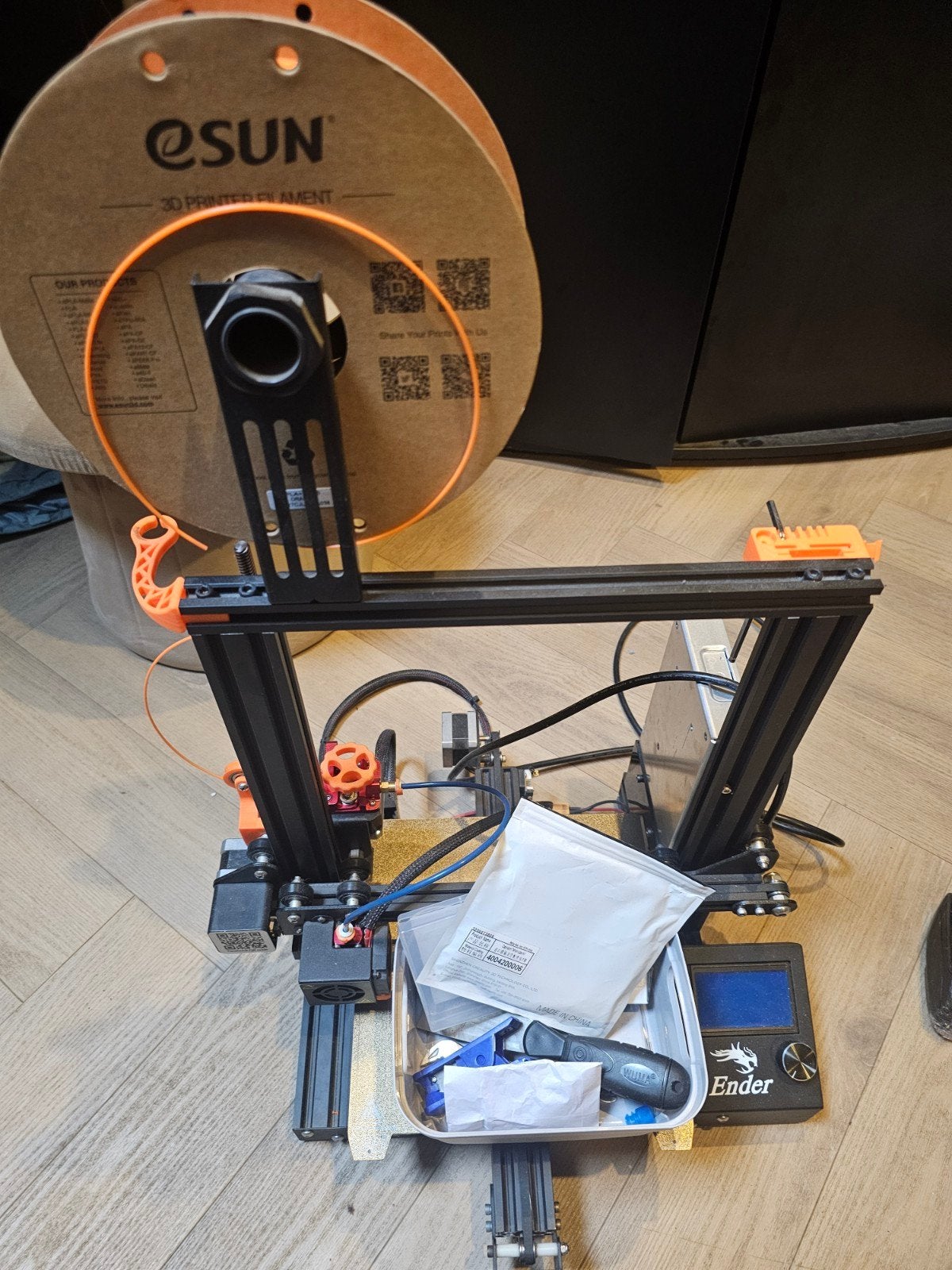 Creality Ender-3 Pro 3D-printer - Zo goed als nieuw, Computers en Software, Ophalen of Verzenden, Zo goed als nieuw, Filament