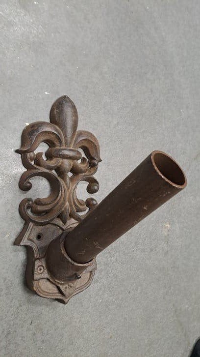 Metalen vlaggenmast houder -nieuw-, Ophalen