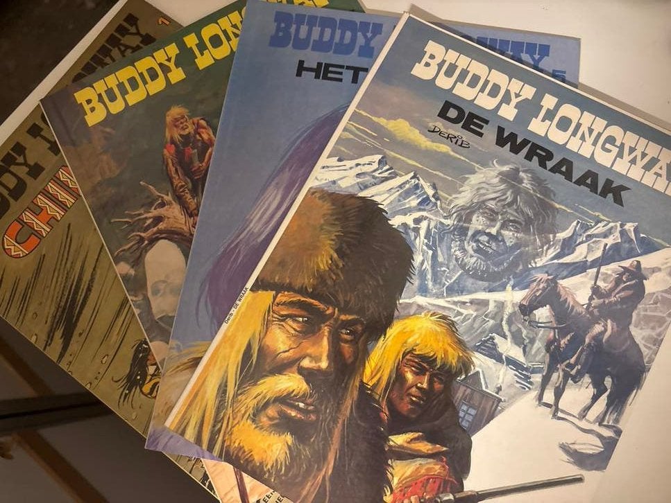 4 Buddy Longway strips, Meerdere stripboeken, Ophalen of Verzenden, Gelezen
