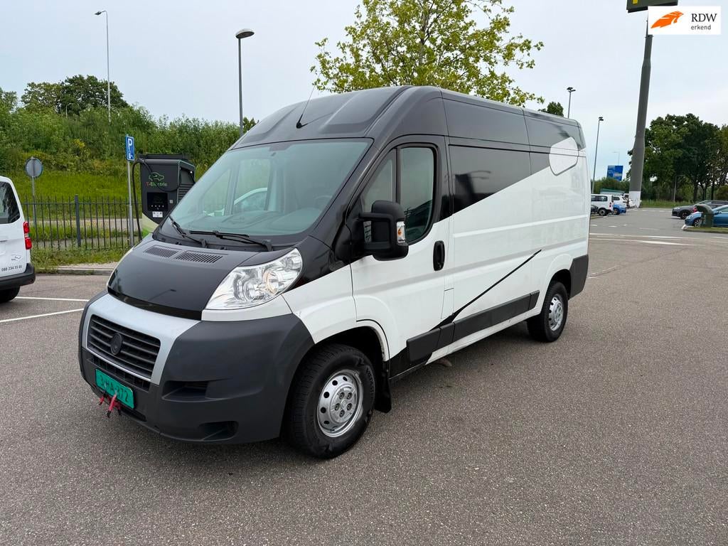 Fiat Ducato 35H 2.3 MultiJet LH2 Gran Volume!AIRCO!ELECKTRIS, Auto's, Voorwielaandrijving, Stof, Gebruikt, Wit