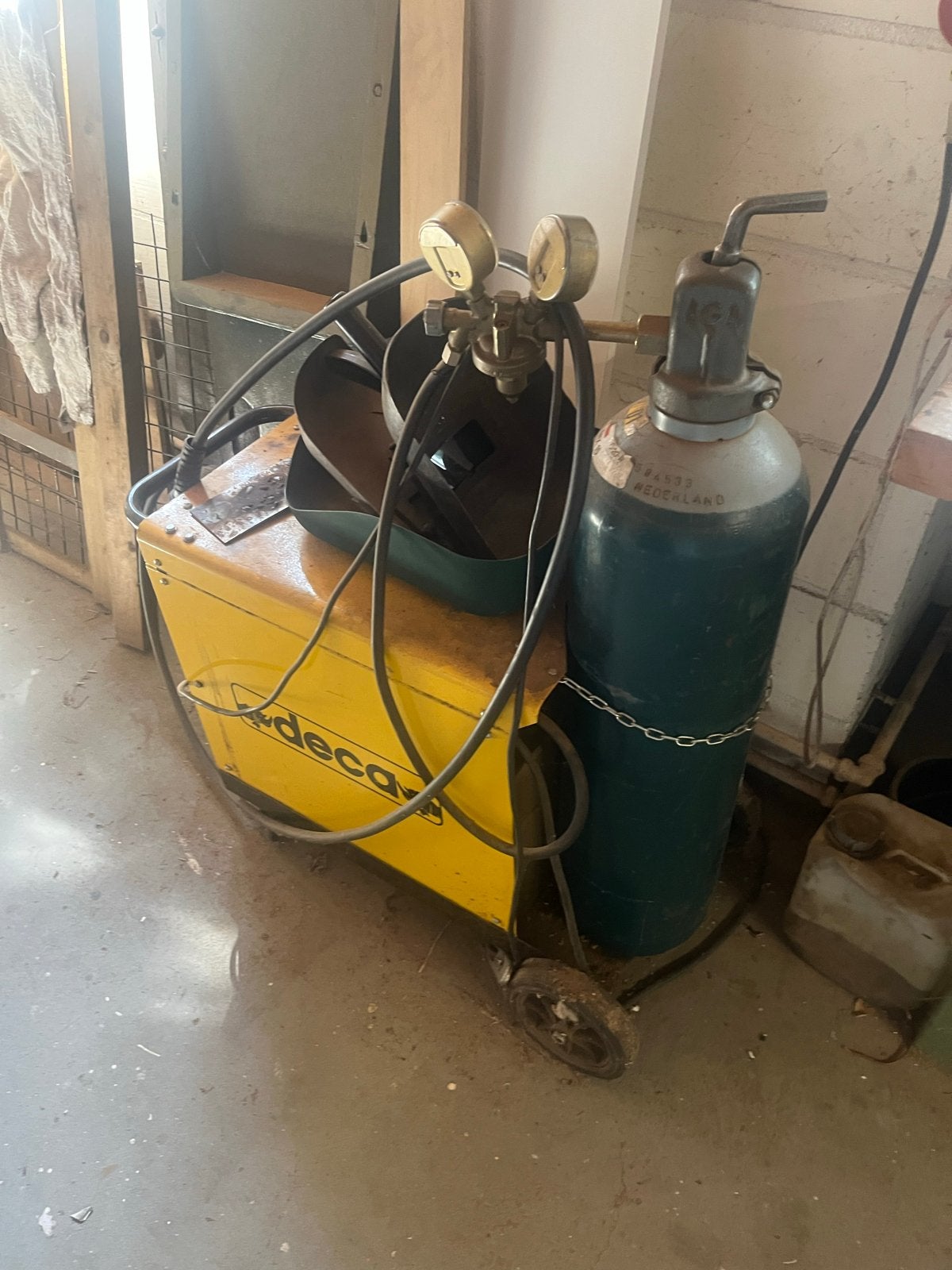 Deca Decamig 190 lasapparaat met gasfles, Ophalen, Gebruikt, 150 tot 250 ampère, Co2