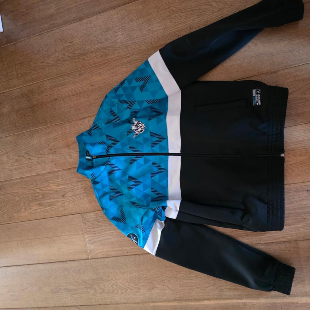Thunderdome Heren Trainingsjack - Blauw, Zwart, Wit, Kleding | Heren, Jassen | Zomer, Ophalen of Verzenden, Zo goed als nieuw