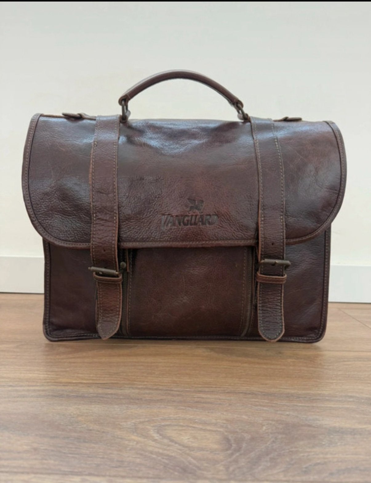 Stoere leren tas (laptop/school/akte), Ophalen of Verzenden, Zo goed als nieuw