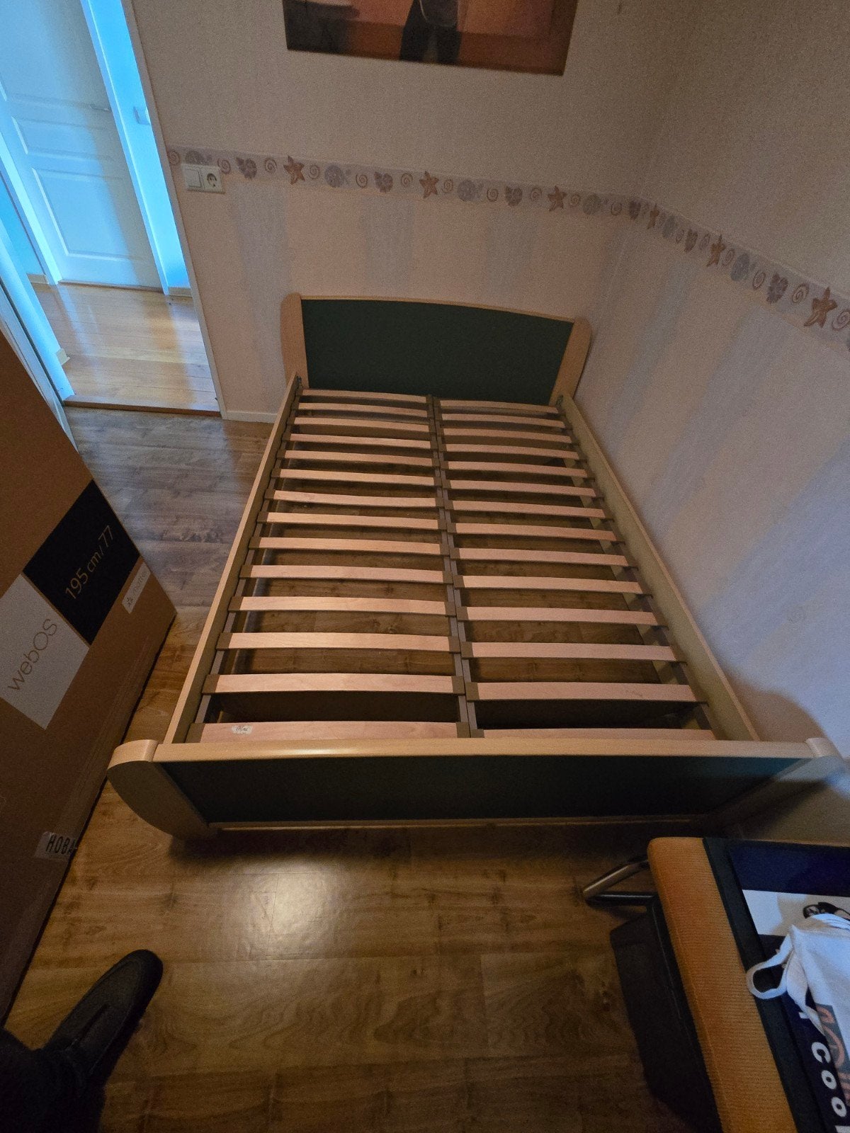 tweepersoons bed 140cm met 2 nachtkastjes, Huis en Inrichting, Ophalen, Gebruikt, Tweepersoons, 140 cm