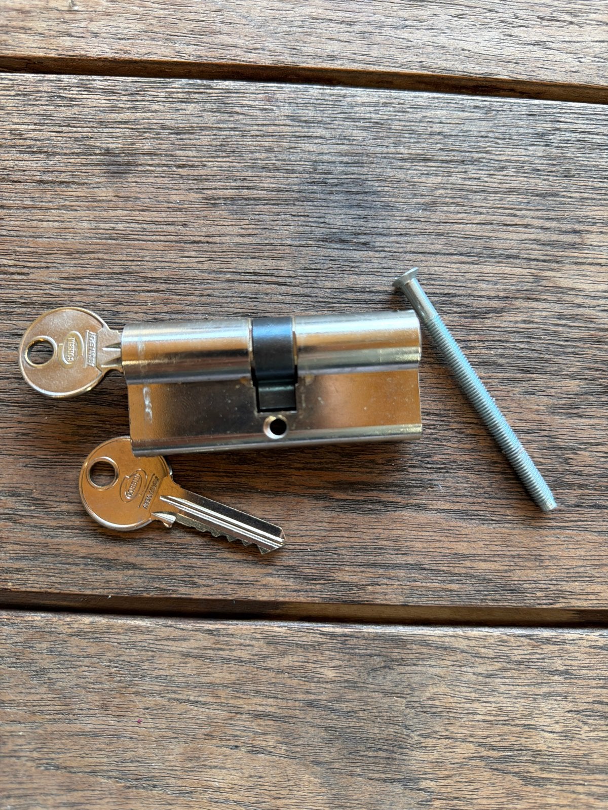 Cilinderslot met sleutels en bevestigingsschroef, Ophalen, Nieuw, Overige materialen, Slot