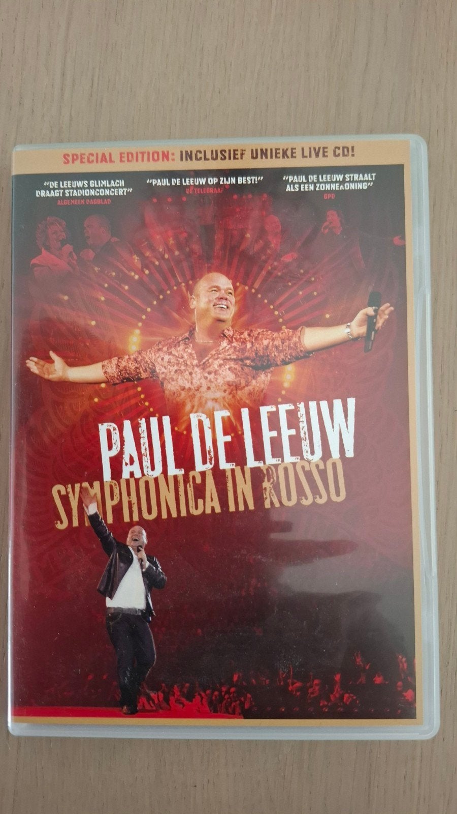 Paul de Leeuw - Symphonica in Rosso (DVD + CD), Alle leeftijden, Nederlands, Zo goed als nieuw, Inclusief DVD