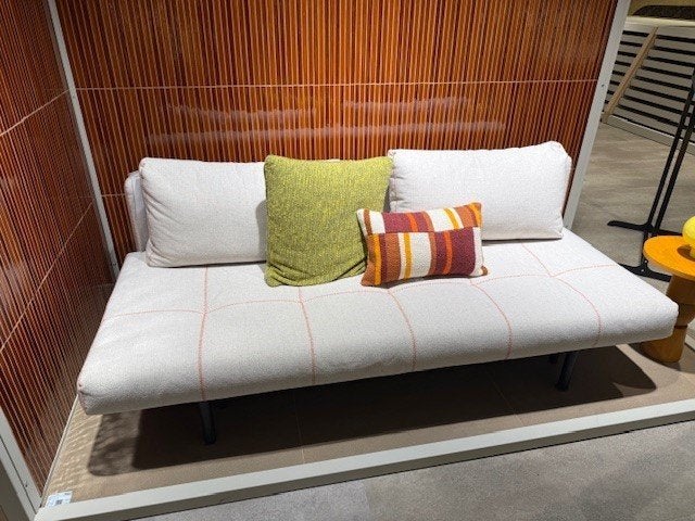 Showroom slaapbank Sigga X, Ophalen, Wit, Tweepersoons, Zo goed als nieuw