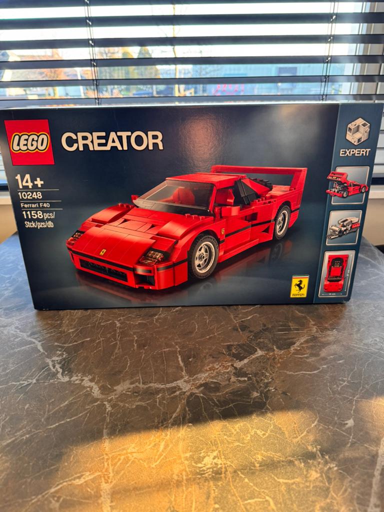 LEGO Creator Expert 10248 Ferrari F40 - Nieuw in doos, Lego, Nieuw, Ophalen of Verzenden, Inclusief doos