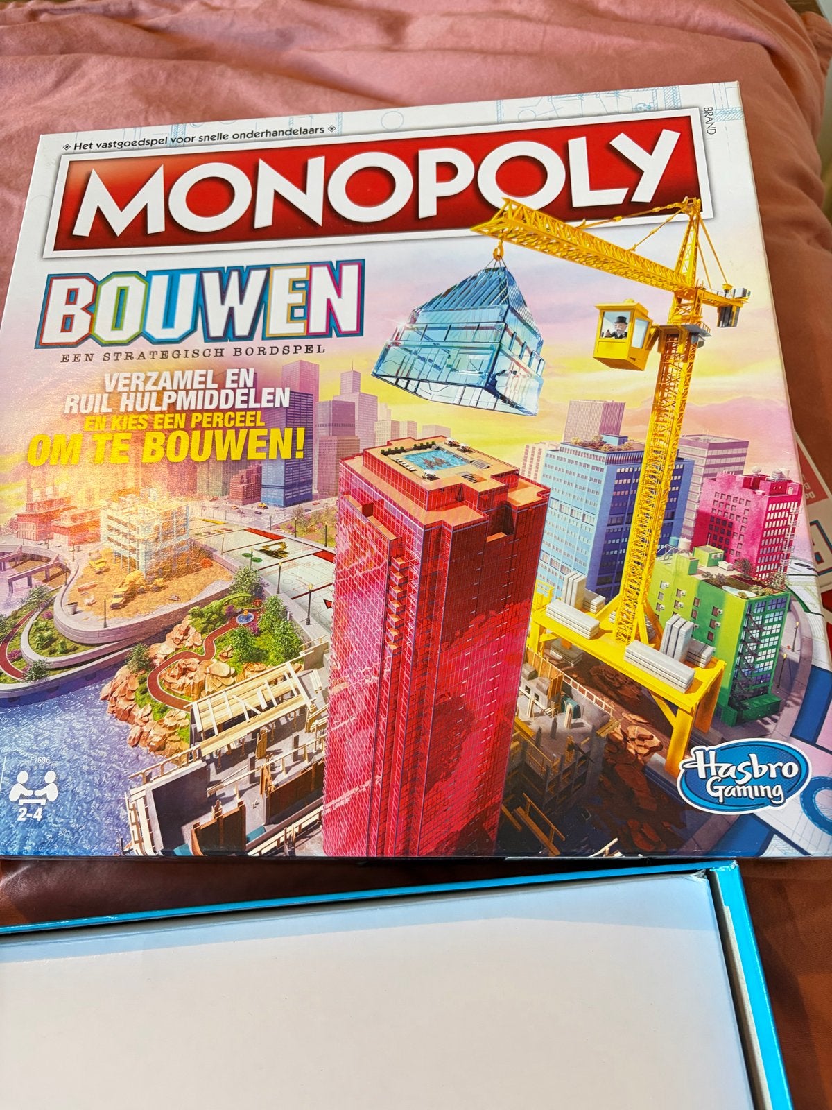 Monopoly Bouwen - Strategisch Bordspel, Drie of vier spelers, Ophalen of Verzenden, Zo goed als nieuw