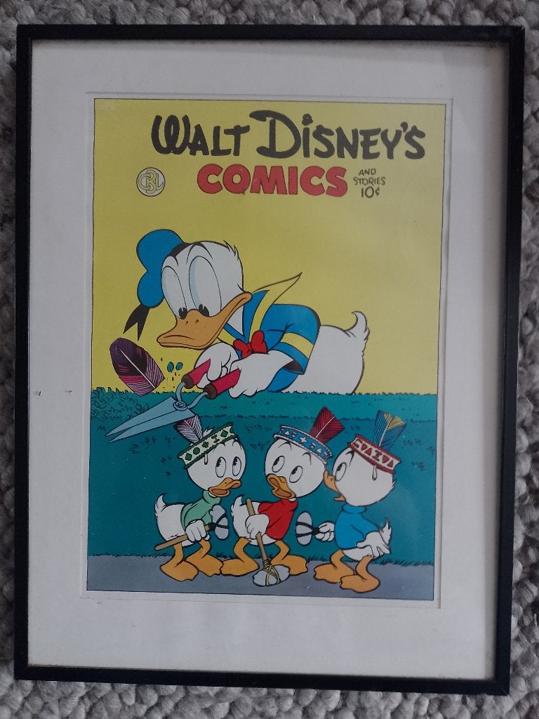 Donald Duck cover prent., Verzamelen, Ophalen of Verzenden, Overige figuren, Gebruikt, Plaatje, Poster of Sticker