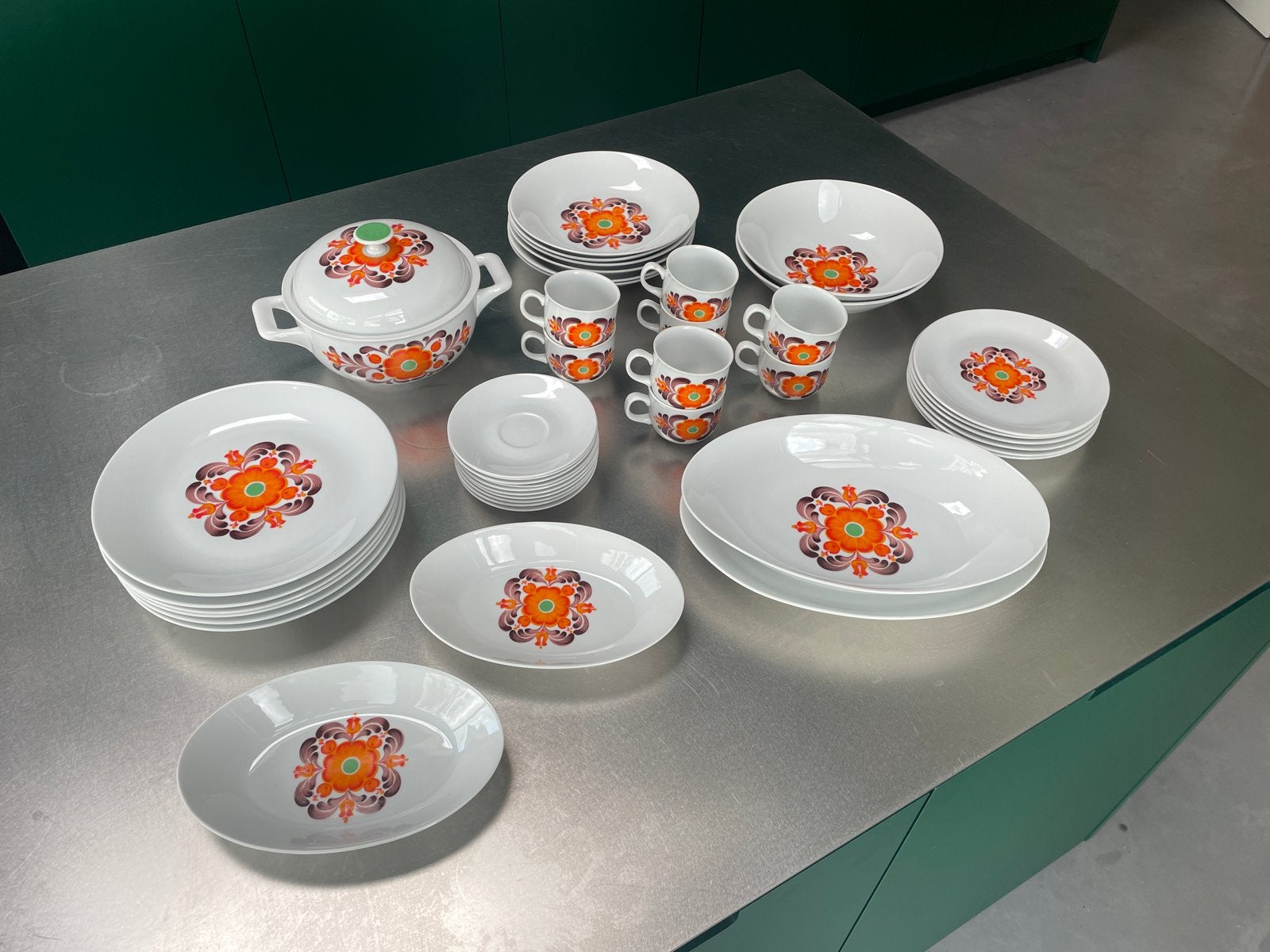 Vintage Porseleinen Servies - Porcelaine Fine de Bohême, Huis en Inrichting, Keuken | Servies, Ophalen, Overige merken, Vintage